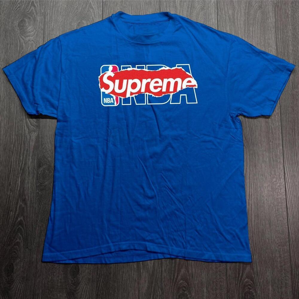 Blue Nba Cotton T Shirt
